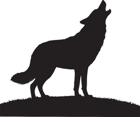  a howling wolf