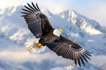 Fototapeta premium Close-up of a white-headed sea eagle