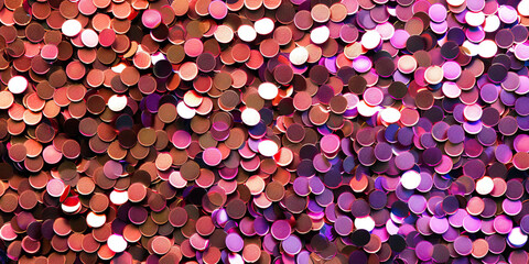Shiny Sequins: Close-Up of Glittering Sequin Texture