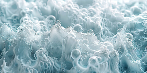 Obraz premium Frothy Foam: Close-Up of Bubbly and Textured Sea Foam