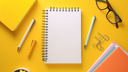 A cheerful cartoon-inspired notebook, complete with a customizable text field for adding personalized messages or quotes, Generative AI