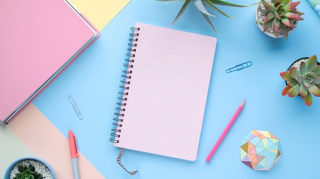 An adorable cartoon-inspired notebook, complete with a spacious writing area and a customizable text field for personalization, Generative AI