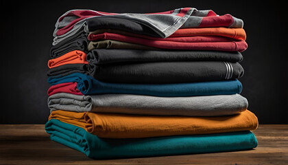
stack of clothes
