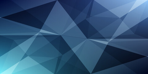 Fototapeta premium modern glowing blue polygon background