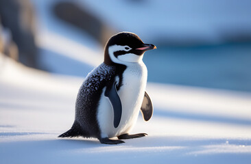 Fototapeta premium Cute little penguin