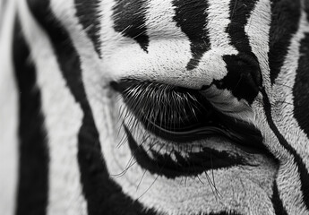 Close-up of a zebra