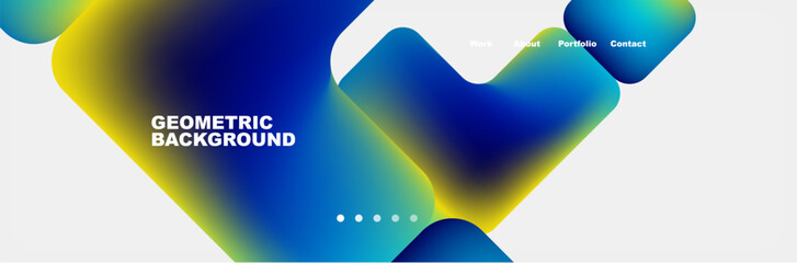 Teal Liquid color background design for Landing page site. Fluid gradient shapes composition. Futuristic design posters. Eps10 vector.