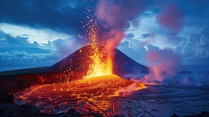 Volcanic eruption