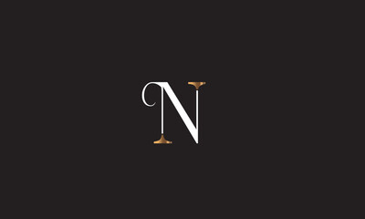 N, NN, N Abstract Letters Logo Monogram