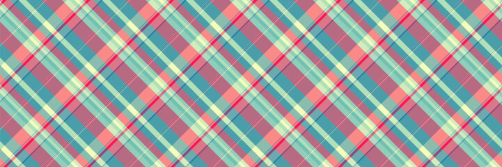 Femininity plaid vector textile, professional fabric seamless pattern. Quiet texture tartan check background in light and red colors.