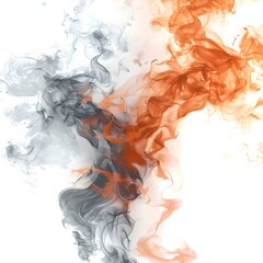 Ethereal Dance of Smoke and Flame:Visualizing the Eternal Cycle of Life