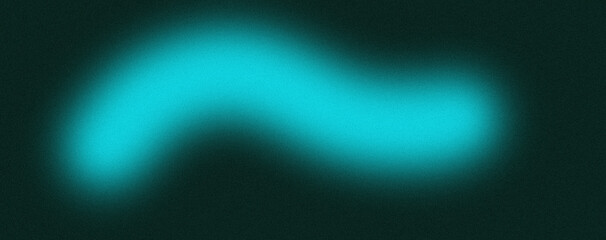 Abstract grainy background teal blue green black color gradient noise texture dark technology web banner design, copy space