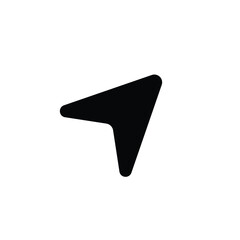 Point arrow icon vector, in trendy flat style isolated on white background