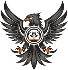 Obraz premium USA Citizens United with Flag and Eagle