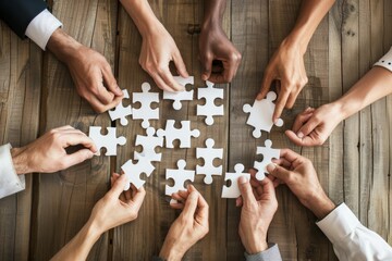 Tabletop Teamwork: Connecting Puzzle Pieces
