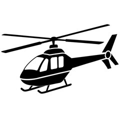 helicopter  silhouette vector  illustration and svg file