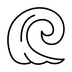 Obraz premium Wave water icon transparent background