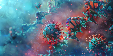 Virus Mutation and Evolution: A timeline showing the evolution of the novel virus through mutation, leading to the emergence of new variants with different characteristics