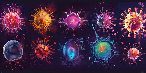 Virus Mutation and Evolution: A timeline showing the evolution of the novel virus through mutation, leading to the emergence of new variants with different characteristics