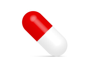 pill capsule isolated on white
