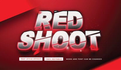 Red Shoot Text effect editable