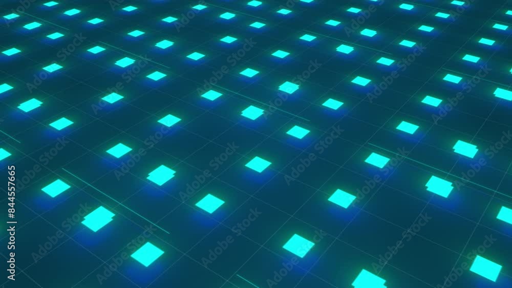 Poster technology backdrop with shapes and grid. computer generated 3d render