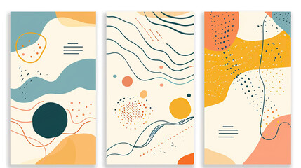 Set of abstract posters