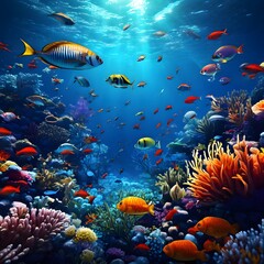 Naklejka premium beautiful pictures made by Ai technology