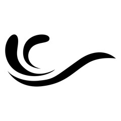 Wave water icon transparent background