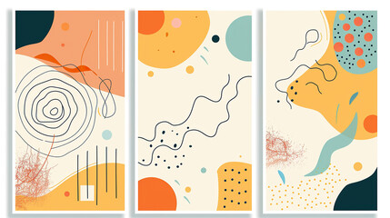 Set of abstract posters