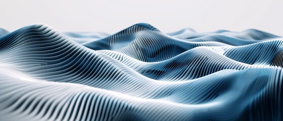 Geometric waves morph and twist, blending seamlessly to construct a visually stimulating environment that draws the eye, Generative AI