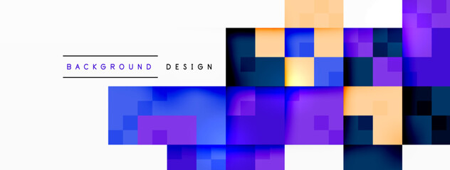 Dynamic colorful squares background. Vector Illustration For Wallpaper, Banner, Background, Card, Book Illustration, landing page