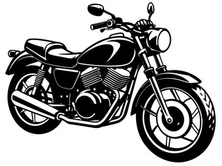 motorcycle on a white background