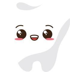 Laugh tooth face
