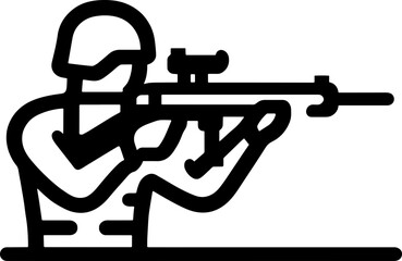 Naklejka premium 군인