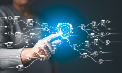AI-powered software leverages digital technology to enhance business management by processing and...