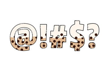 Versatile Collection of Boba Color Font Doodle Letter Illustration