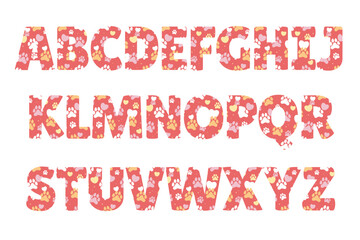 Versatile Collection of Cute Paw Color Font Doodle Letter Illustration