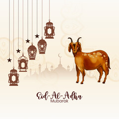 Beautiful Eid al adha mubarak cultural Islamic festival celebration banner