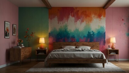 A poem inspired by the memories painted on the walls of a nostalgic, colorful bedroom ai_generated