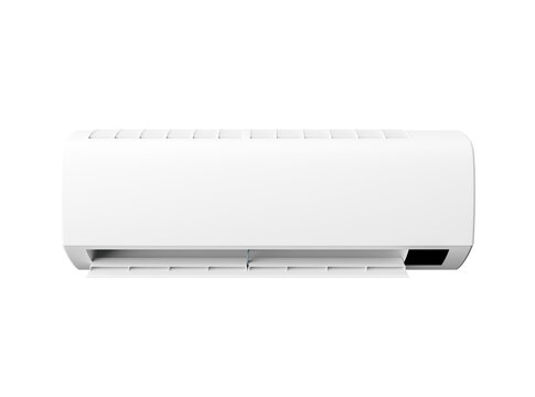 3D Render,Wall Air Conditioner on white background ,isolated object.