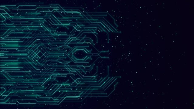 AI artificial intelligence data mining circuit board electronic deep learning Computer chip technology. Futuristic cyber innovation automation brain. cyber innovation cyberpunk cyberspace. Innovative
