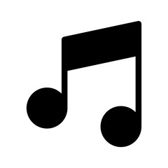 Music Notes Icon Vector Symbol Design Illustration