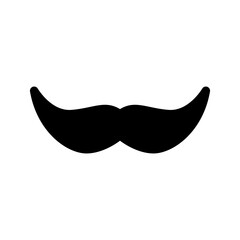 Mustache Icon Vector Symbol Design Illustration
