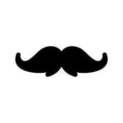 Mustache Icon Vector Symbol Design Illustration
