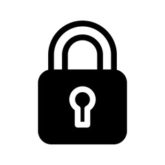 Lock Icon Vector Symbol Design Illustration