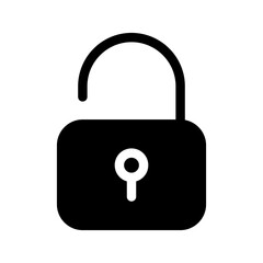 Unlock Icon Vector Symbol Design Illustration