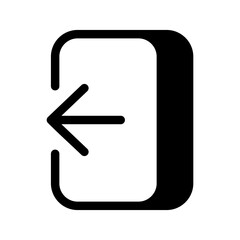 Logout Icon Vector Symbol Design Illustration