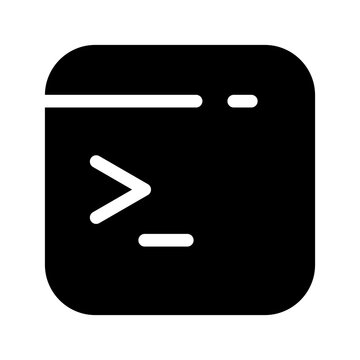 Terminal Icon Vector Symbol Design Illustration