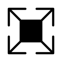 Full Screen Icon Vector Symbol Design Illustration